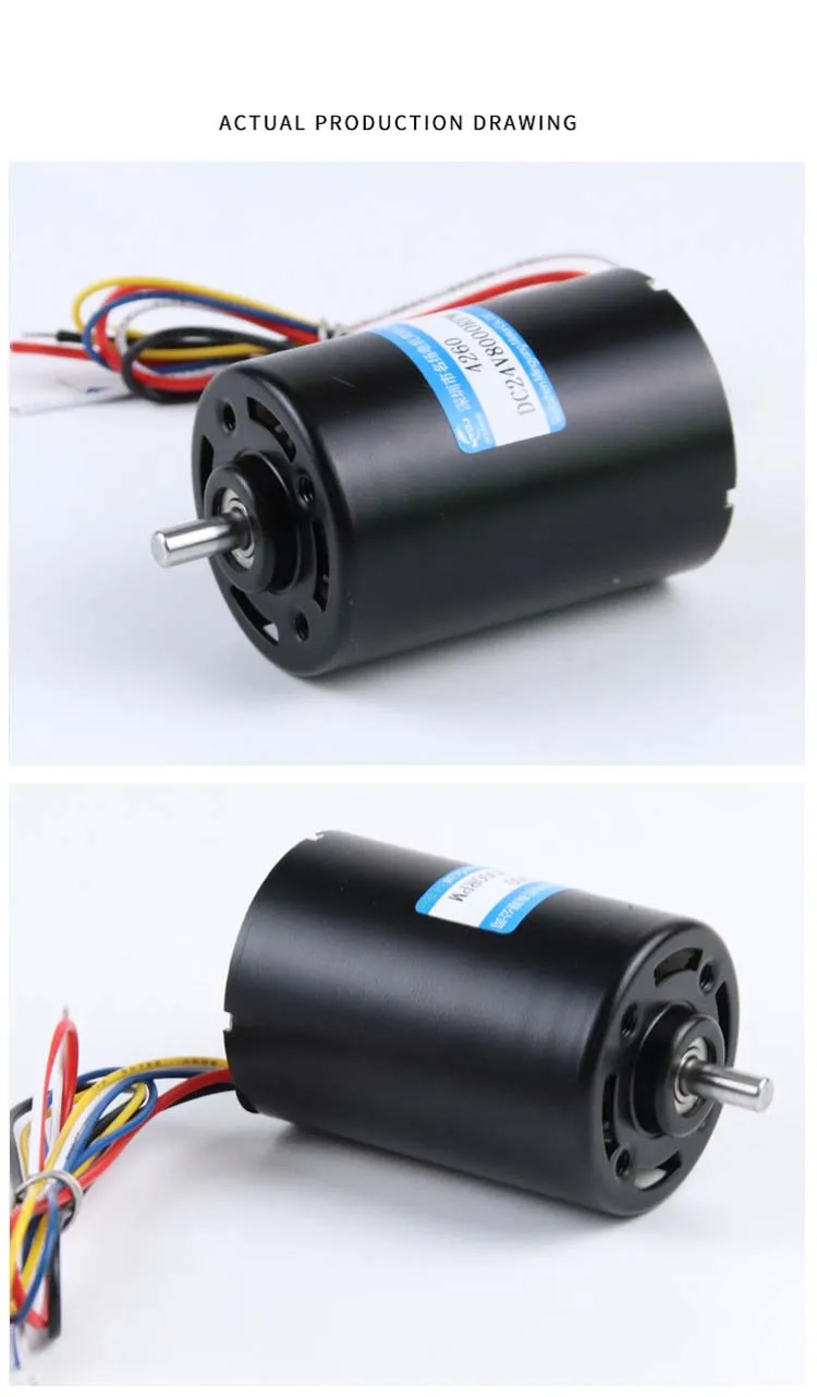 Motor sin escobillas CC 12V 24V alta potencia alta velocidad silencioso BLDC4260 Micro pequeño Motor de velocidad ajustable Motor eléctrico CC