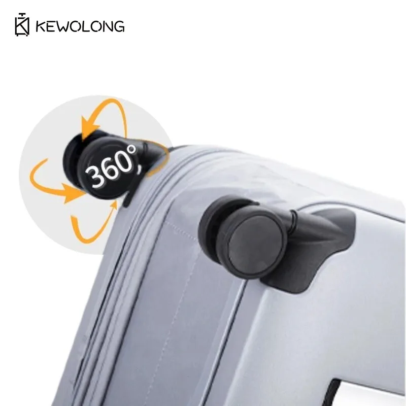 Foldable Carry On Luggage 20 24 Inch Durable Travel Suitcase with Spinner Wheels Combination Lock PP Trolley Case