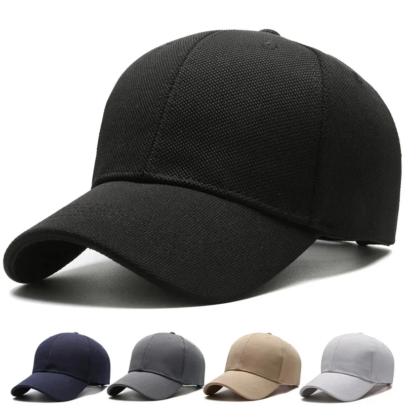 

Pineapple Cloth Light Plate Simple Hat Men'S Casual Baseball Cap Fashion Visor Hat Minimalist Female Cap, Big Head Circumference