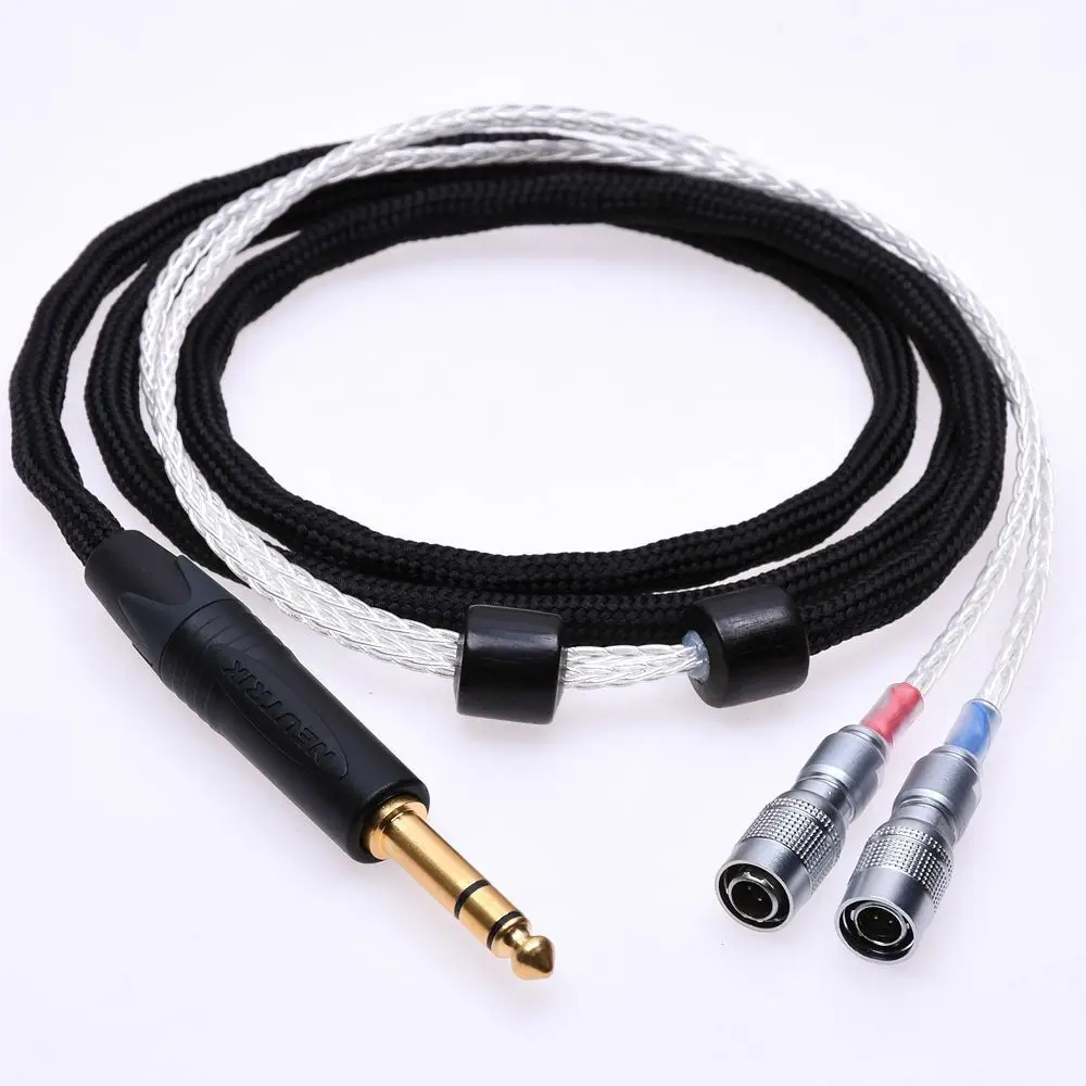 

Black 16 Cores 5N Pcocc silver plated For Mr Speakers Dan Clark Audio Ether Alpha Dog Prime Headphone Upgrade Extension Cable