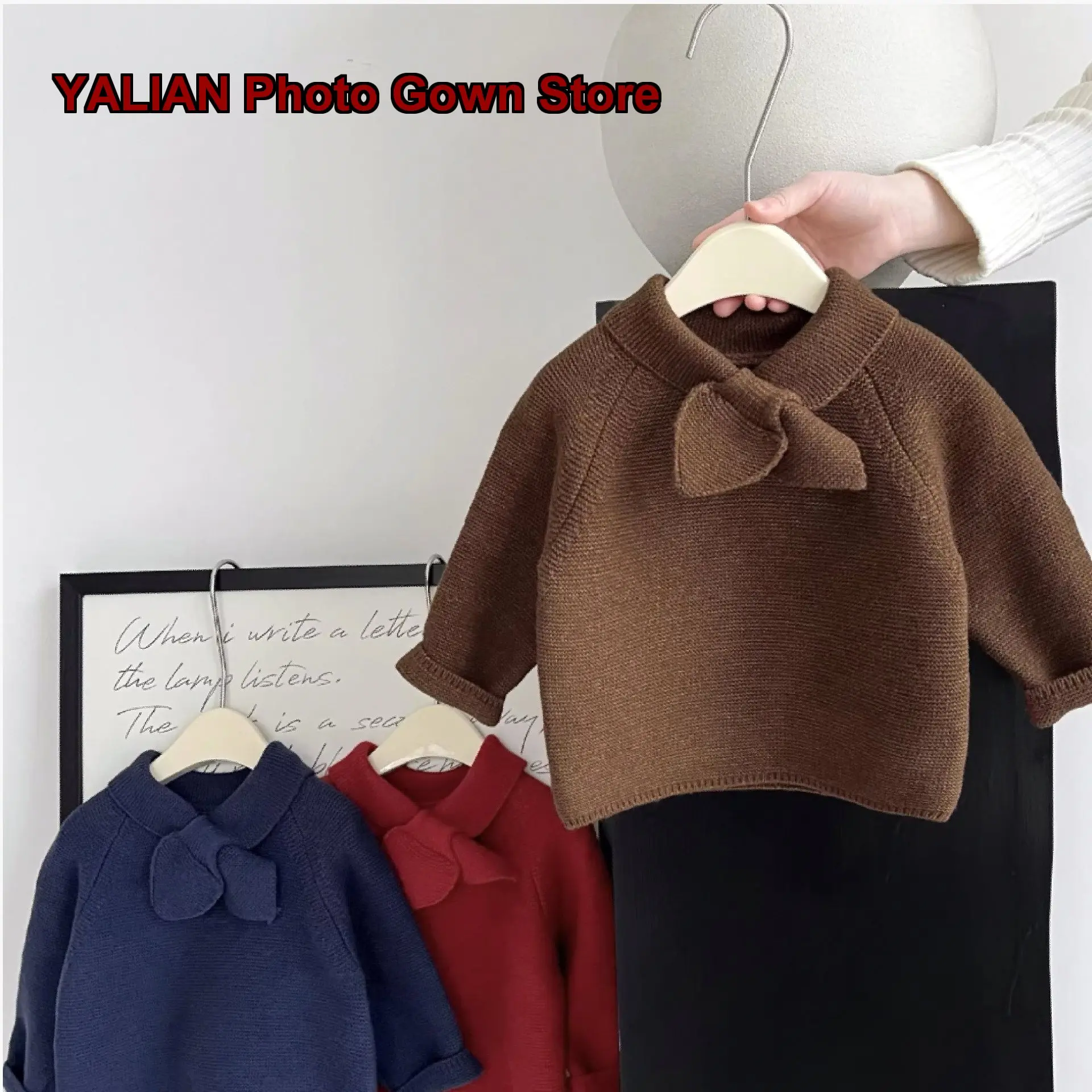 Boys Girls Knit Top Toddler Little Kids Solid Color Stylish Breathable Warm Base Layer