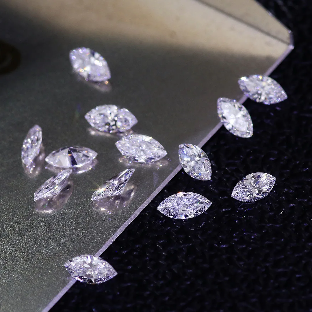 Provence Marquise Shape Melee Diamonds DEF color VVS/VS HPHT Small Size Lab Grown Loose Diamonds Stone For Jewelry Making