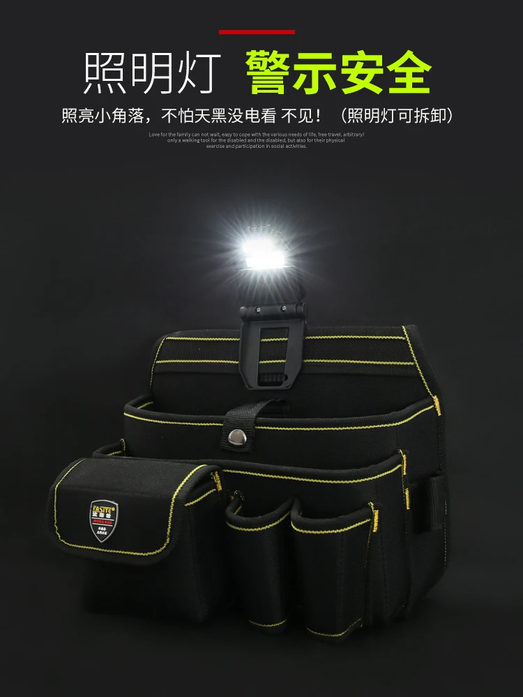 Organizer Waist Tool Bag Electrician Waterproof Hardware Wear Resistant Canvas Tool Bag Pouch Elettricista Tools Storage