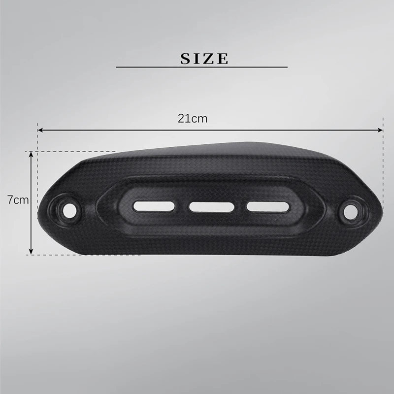 Real Carbon Fiber Motorcycle Accessories Exhaust Cover Protector Heatshield For DUCATI Hypermotard 950 939 821 RVE SP