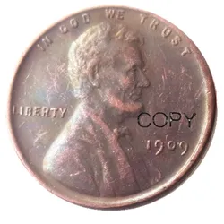 US 1909-P/S/VDB/SVDB One Cent Copper Copy Decorate Coin