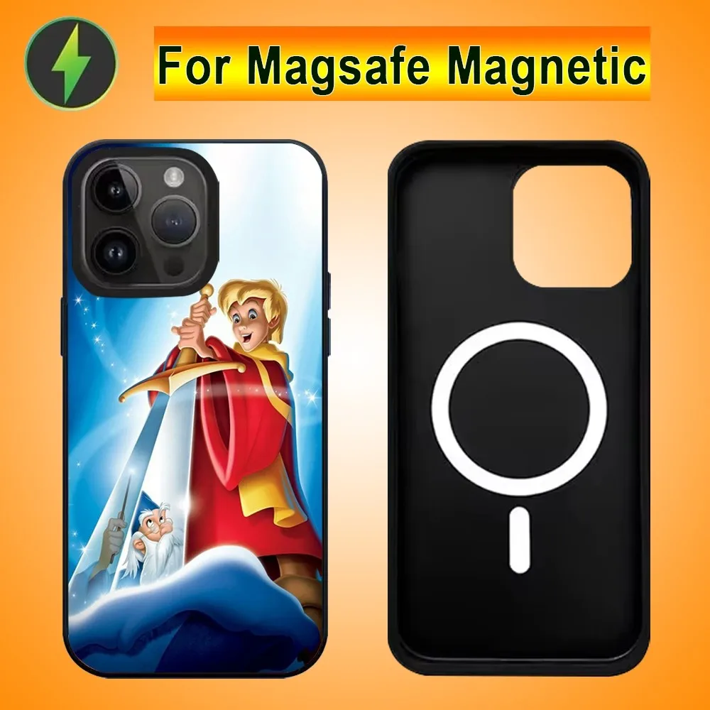 The S-Sword In The S-Stone Phone Case For IPhone 15 14 13 Pro Max 11 12 Mini Alex Mirror For Magsafe Wireless Charging Cover