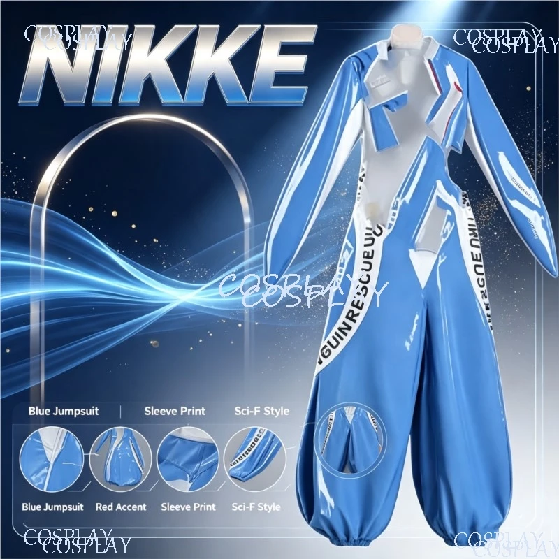 Game Niikke Goddess Of Victory Outfit Marciana Cosplay Penguin Swimsuit Cosplay Hat Wig Women Sexy One-piece Suit Halloween