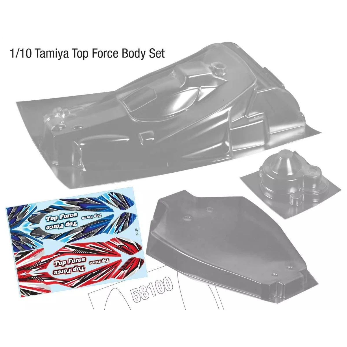 

Корпус Tamiya 1/10 Top Force Buggy RC