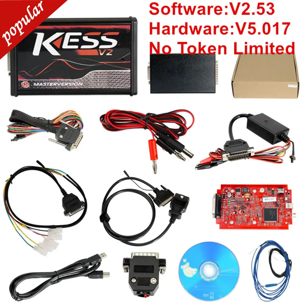 Kess V2 V5.017 EU Version SW V2.8 with Red PCB Online Version Support 140 Protocol No Token Limited