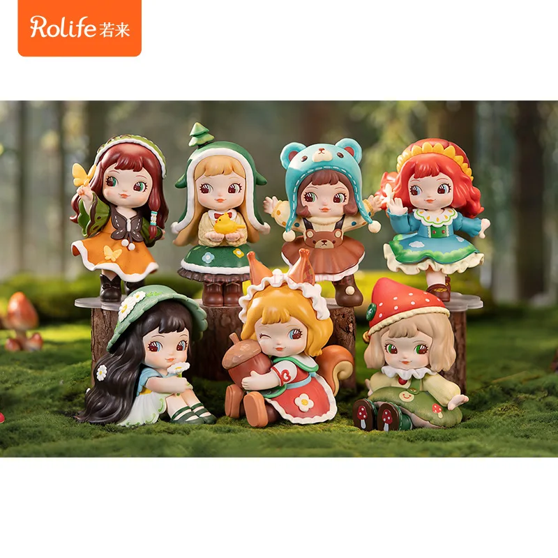

Forest Children Series Anime Action Figures Blind Box Cute Cartoon Desk Decor Collection Model Doll Surprise Gift For Kids