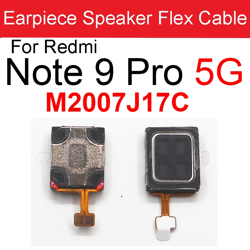 Built-in Earphone Top Ear Speaker For Xiaomi Redmi Note 9 10 Pro Max 4G 5G Note 9s 9T 10T Earpiece Speaker Receiver Flex Cable