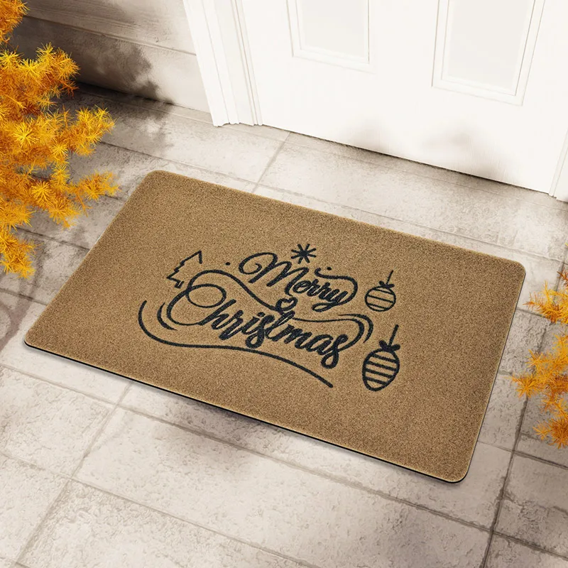 Coconut Embroidered Door Mat Halloween Thanks Welcome Front Gallery Entrance Carpet Personalized Carpet Outdoor Heavy duty Anti