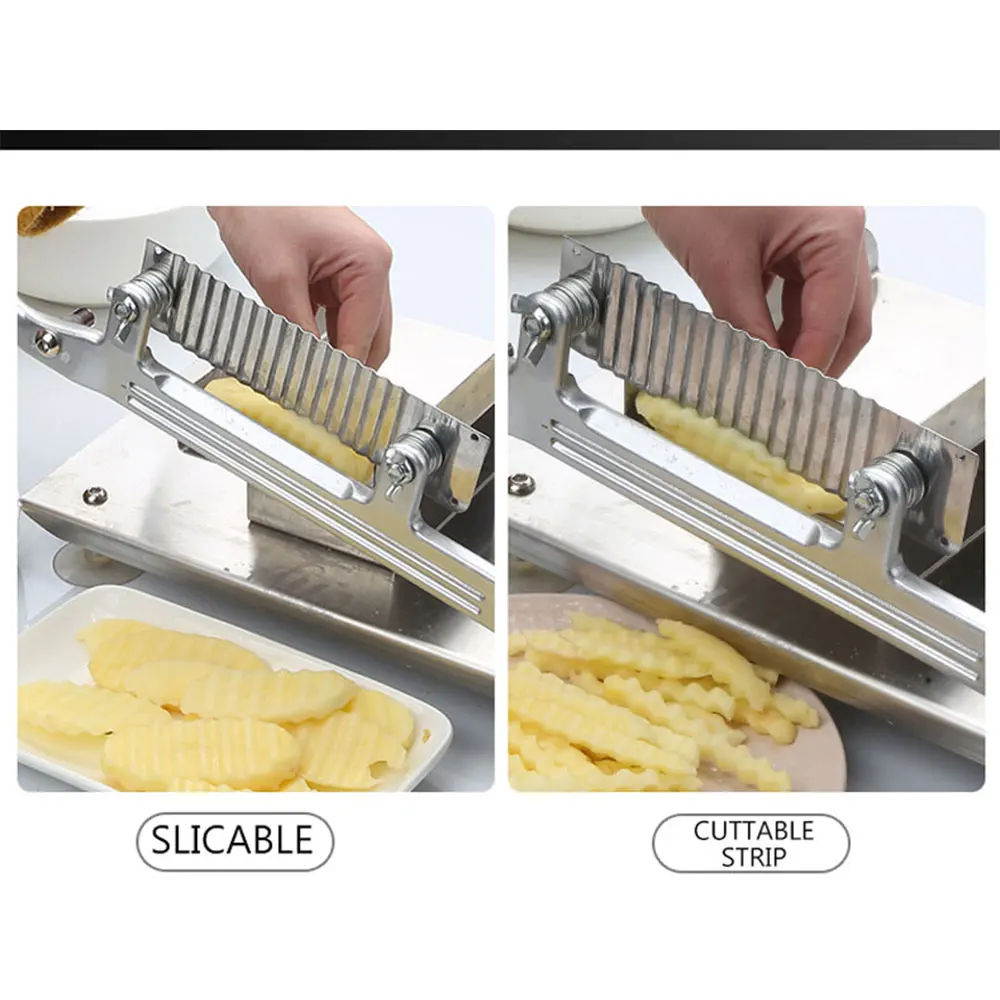 القطاعة التجارية الخيار قطاع المنزل ماكينة غسل البطاطس متعددة الوظائف قطاع البطاطس الخضار موجة تقطيع البطاطس الحلوة دليل