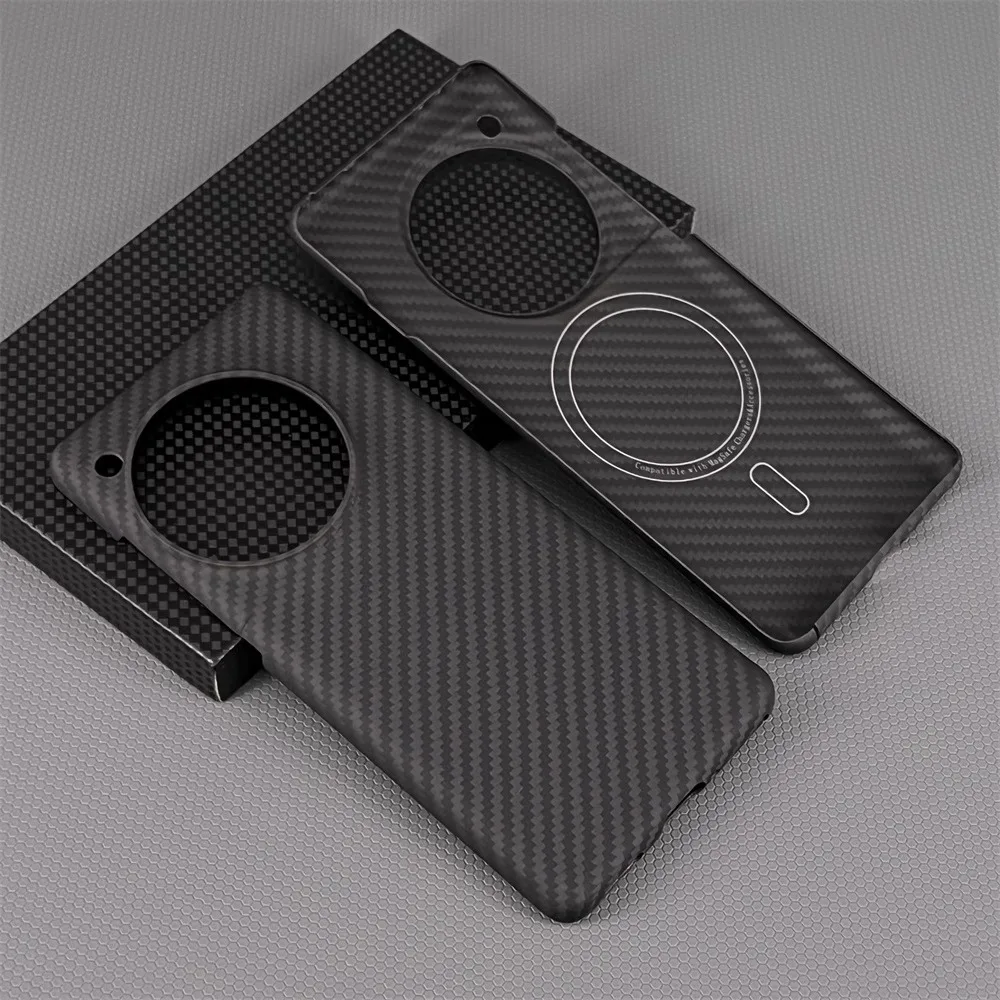 

Чехол Magsafe из настоящего углеродного волокна для OnePlus 12, тонкий, жесткий, матовый, из арамидного волокна, магнитный чехол для зарядки для Oneplus 12, карбоновый чехол