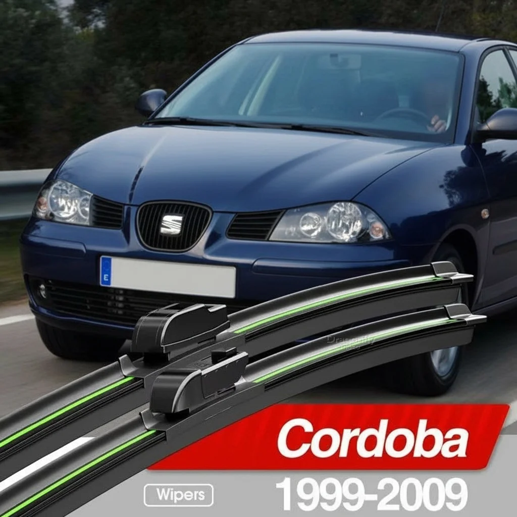 

For Seat Cordoba 1999-2009 Front Windshield Wiper Blades 2pcs Windscreen Window Accessories 2000 2001 2002 2004 2005 2007 2008