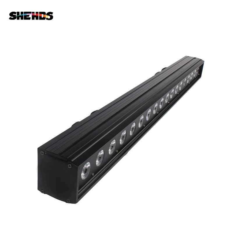 

SHEHDS LED Bar Wall Wash 18x18W RGBWA+UV Lighting With Dmx Controller For DJ Disco Stage And Night Club