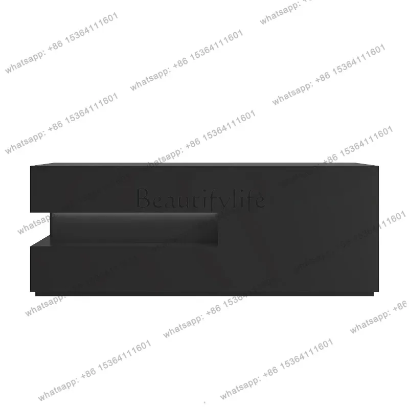 LSFrench Minimalist Clothing Store Bar Modern Design Beauty Salon Hotel Display Cabinet Reception Counter Office Furniture FYRD