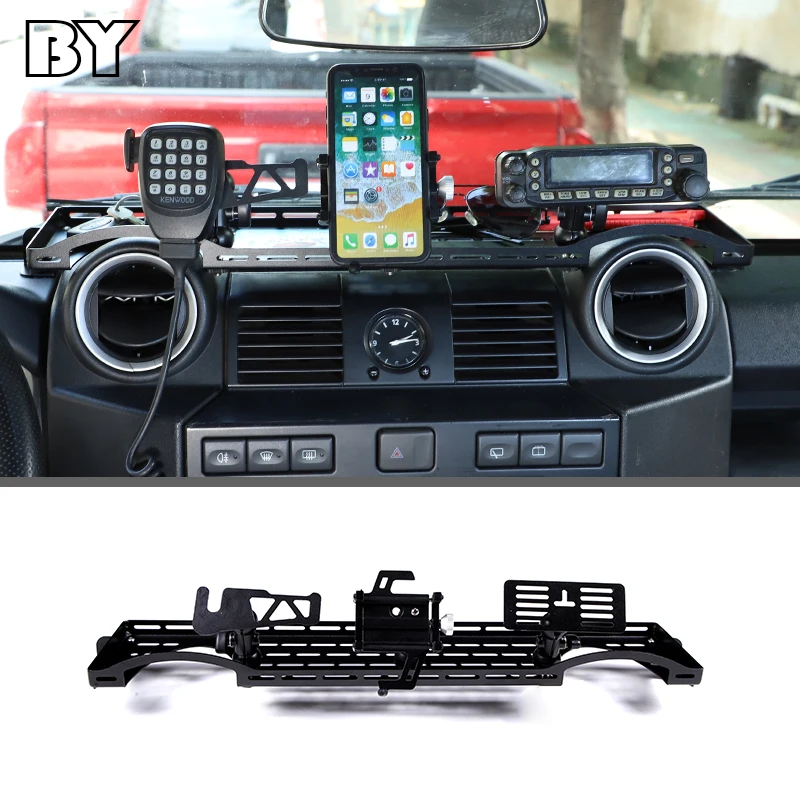 Car Dashboard Phone Holder Storage Tidying Box For Land Rover Defender 2004-2019 Interior Accessories