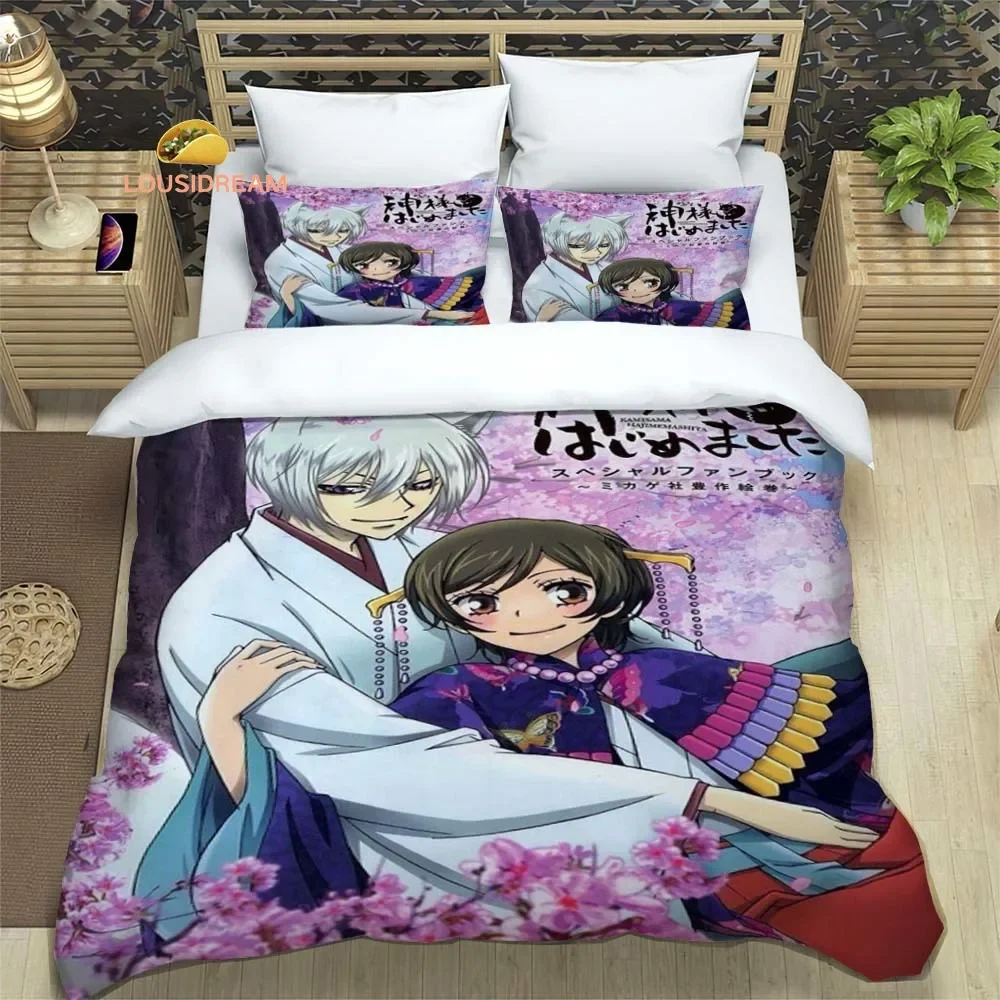 Cartoon K-Kamisama Kiss Sheets Quilt Covers Bedding Dormitory Sheets Three-piece Bedding Set Three-piece Soft Warm Bedding Set