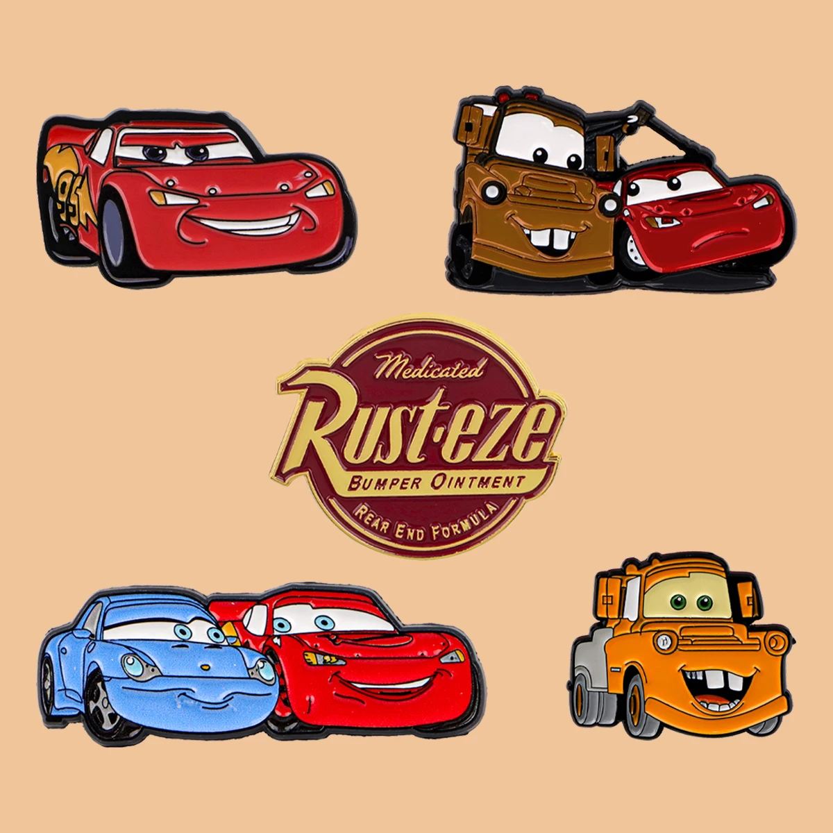 

Anime Lightning Car Enamel Pins Funny Cartoon Brooch Lapel Pin Badge on Backpack Clothing Accessories Fashion Jewelry Kids Gifts