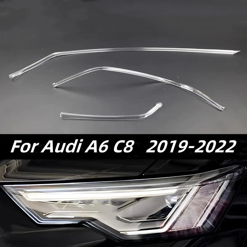 LED Headlight DRL Tube Daytime Running Light Guide Plate Bar Light Source For Audi A6 A6L C8 2019 2020 2021 2022 Car Accessories