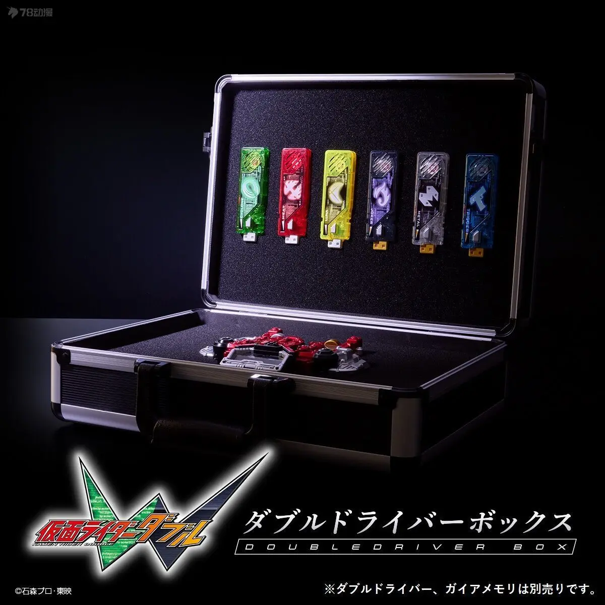 BANDAI Asli DX Kamen Rider CSM Belt Kotak Penyimpanan Driver Ganda Mainan Action Figure Anime untuk Hadiah Anak-anak