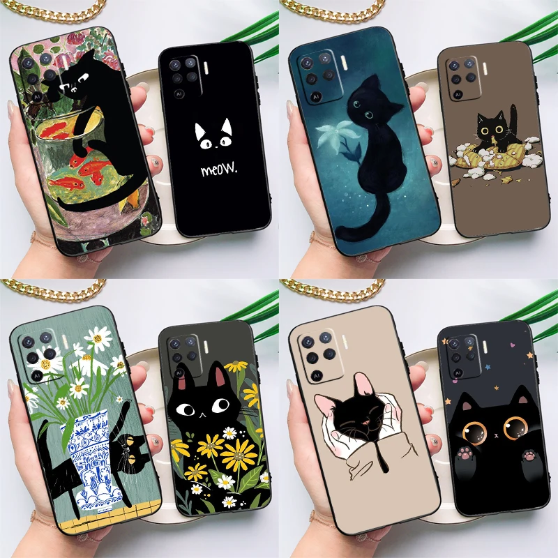 Black Cat Cartoon C…