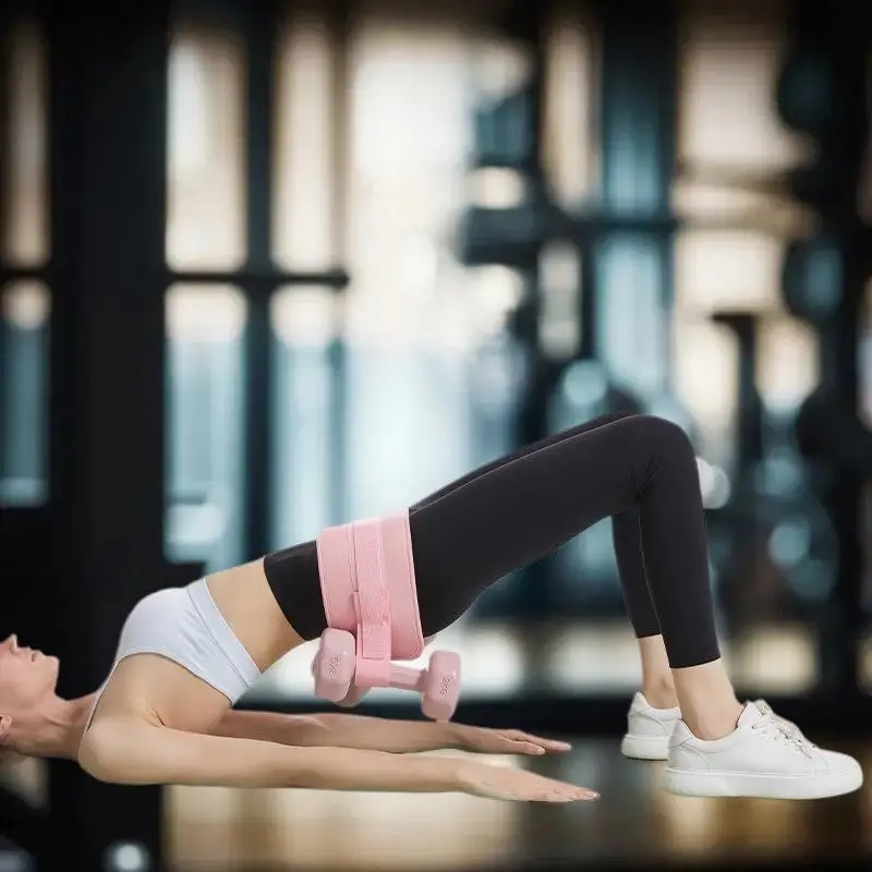 قطعة واحدة من حزام تمرين الدمبل لجسر اللصق المكثف وتدريبات دفع الورك