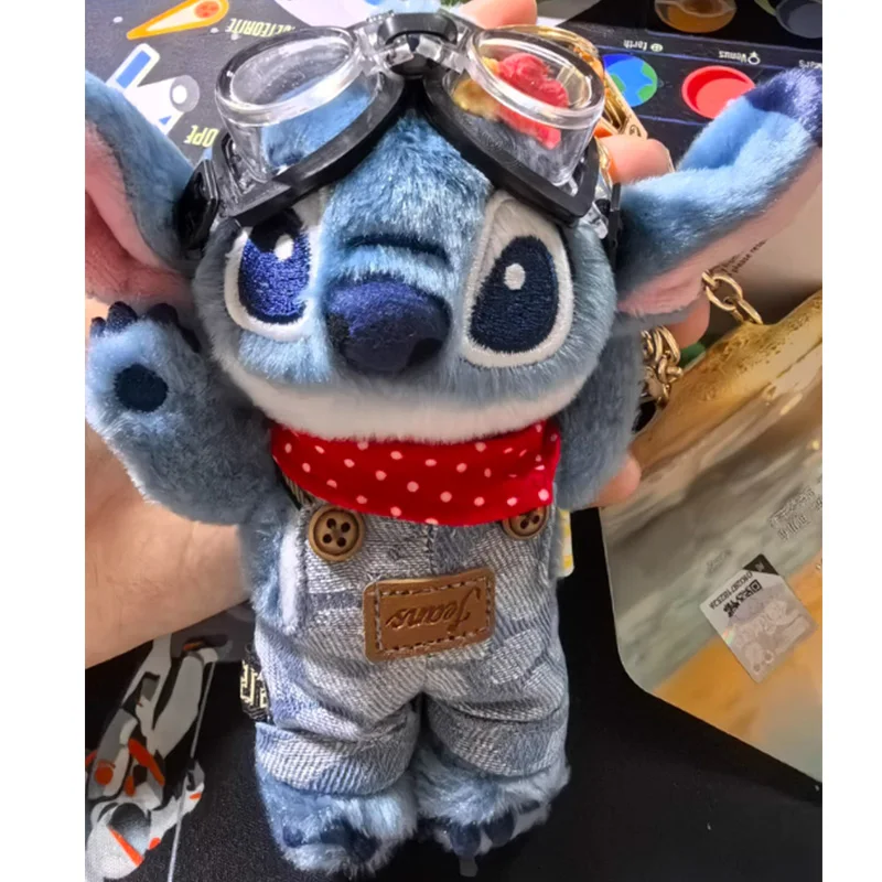 Peluche Stitch Toy Figura Lilo & Stitch Doll Peluche Cartoon Portachiavi Borsa con tracolla Ciondolo da collezione Anime Toy Figure Regalo periferico