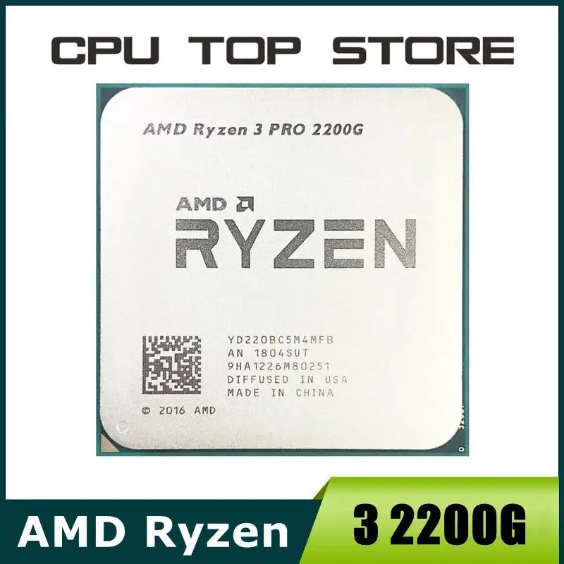 To AMD Ryzen 3 PRO 2200G R3 2200G 3.5GHz 4-Core 4-Thread CPU Processor LGA AM4