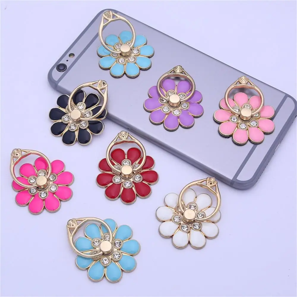 Stable Support Phone Holder Not Easy To Loose Mobile Phone Ring Firm And Smooth Arbitrary Rotation Metal Support Good-looking image 2