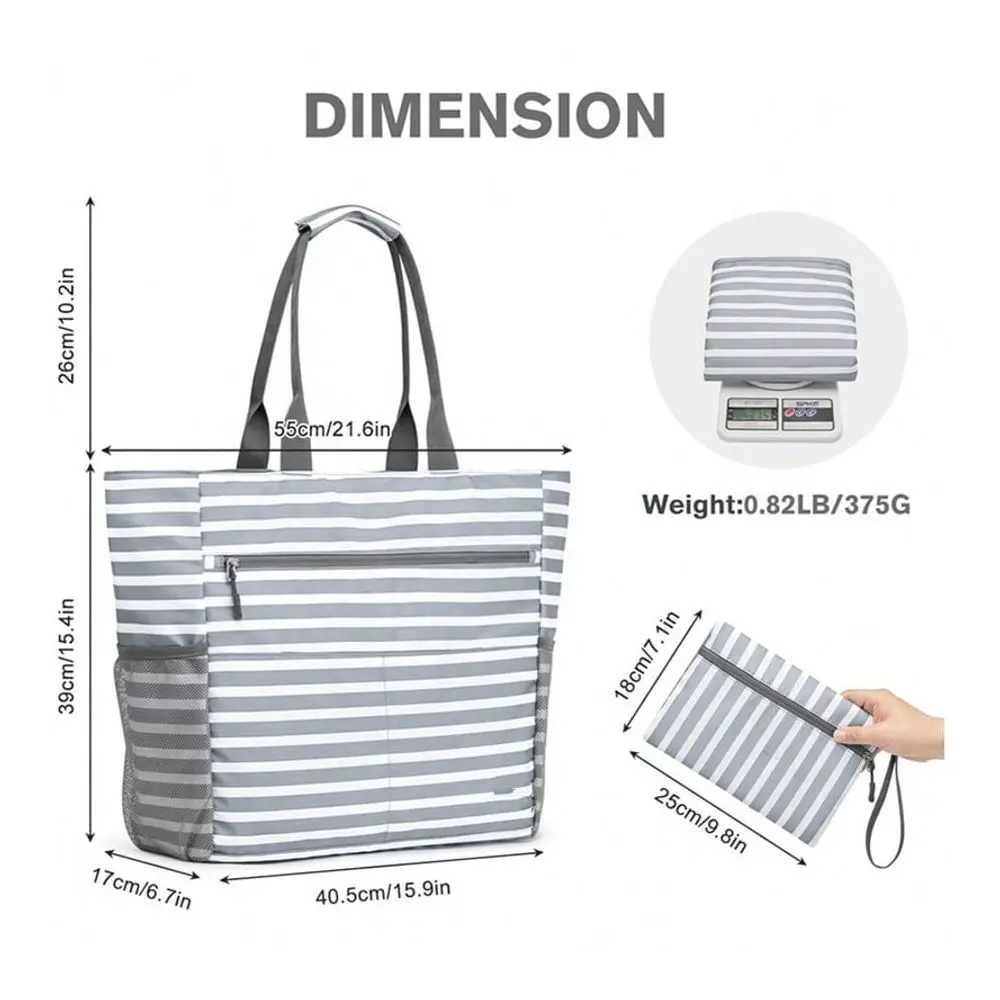 Waterproof Foldable Beach Tote Bag Image 4