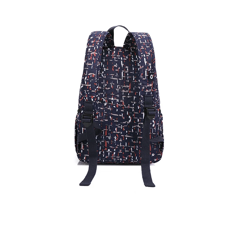 High Quality 2024 New Nylon Flower Pattern Fashion Casual A4 Girl Boy Women Men School Backpack Lightweight Travel Bag M1318