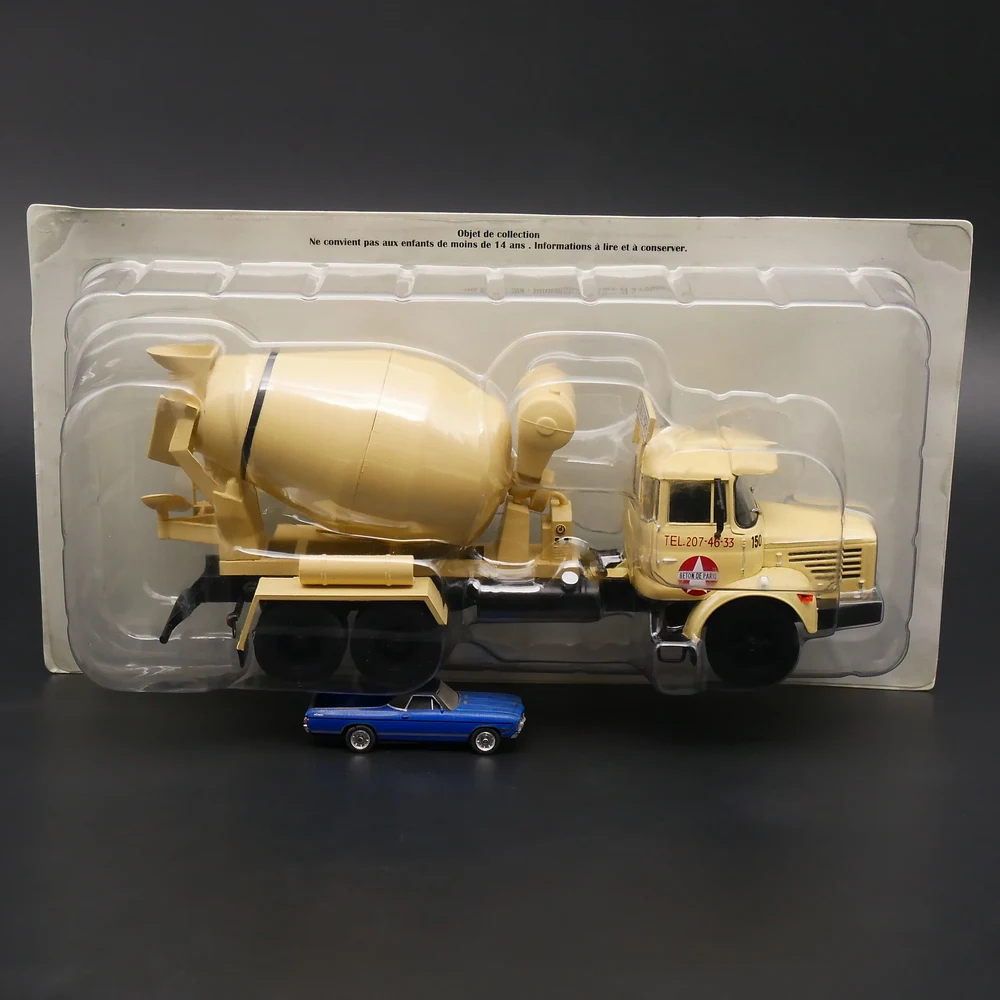 Diecast Ixo 1:43 Scale Berliet PMH Cement Mixer Truck Concrete Mixer Truck Alloy Engineering Equipment Alloy Car Model