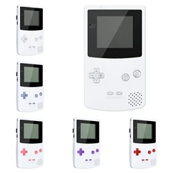 eXtremeRate Clear Replacement Full Set Buttons for Gameboy Color for GBC - Handheld Game Console NOT Included