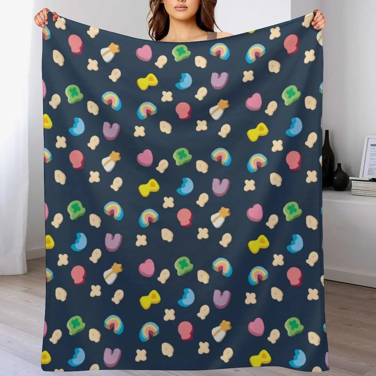 

Lucky Charms - General Mills Throw Blanket Air Conditioner Soft Blanket for Office Home