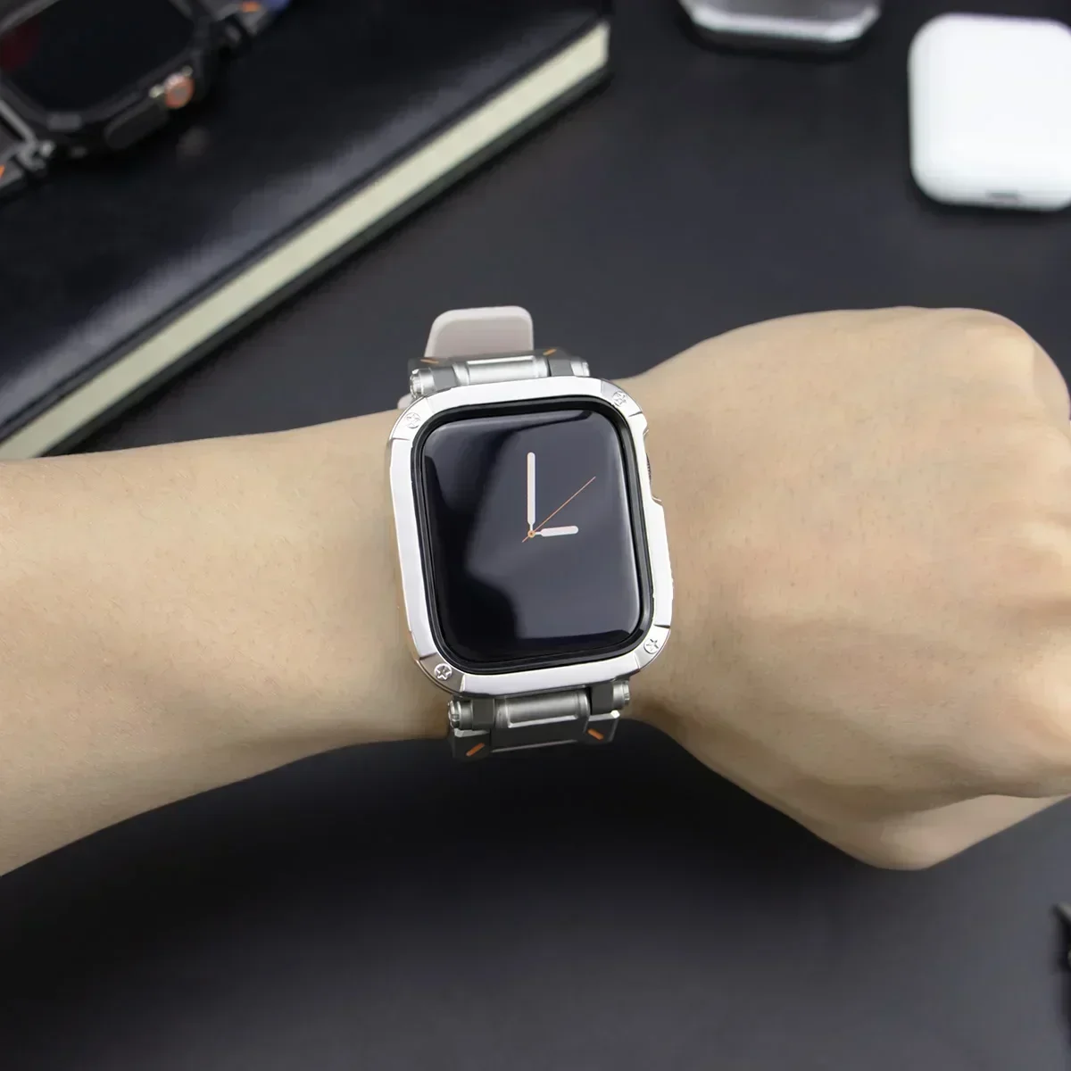 Strap+Case for Apple Watch Band Ultra 2 49mm 44mm 45mm TPU Protector Case Cover Silicone Bracelet for IWatch Series 9 8 7 6 5 4 image 6