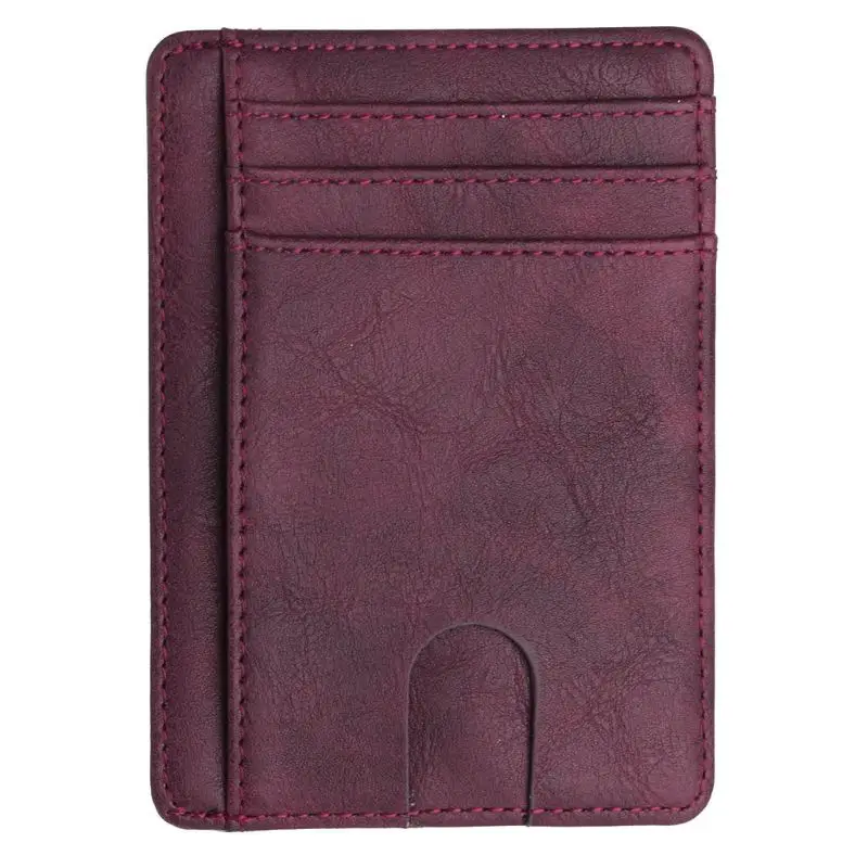 Bank Credit Card Holder PU Leather ID Card Box Multi Slot Slim Card for Case Wallet Women Men Business Card Cover Gifts