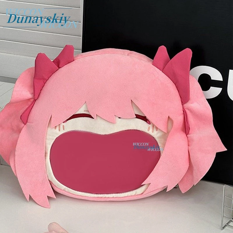Merchandise Plush Crossbody Bag Mahō Shōjo Madoka Magika Miki Sayaka Sakura Kyoko Large Mouth Pain Bag  Backpack cosplay Gift