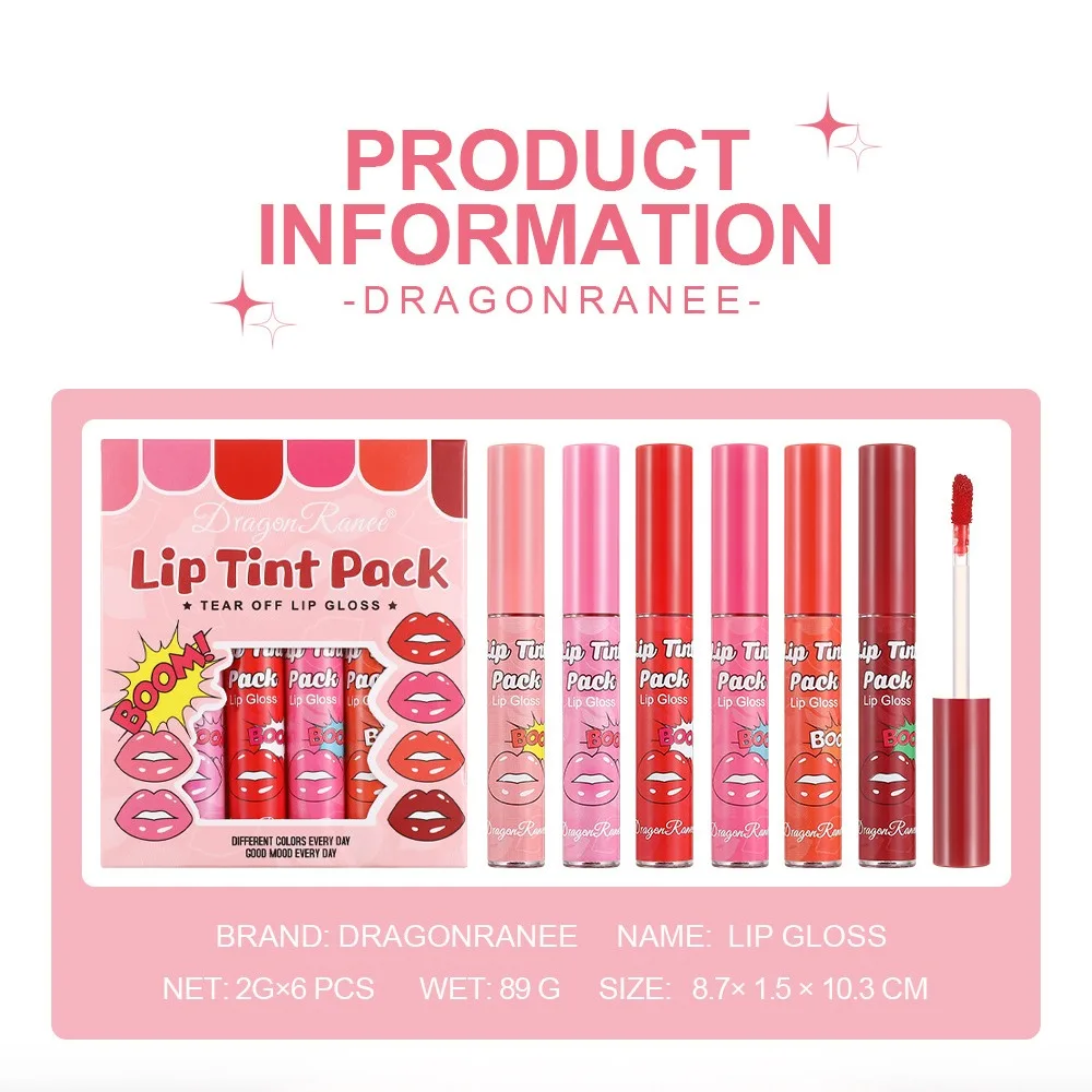 Lápiz labial creativo que no destiñe, maquillaje, lápiz labial hidratante de larga duración, belleza, esmalte de labios resistente al agua, regalo