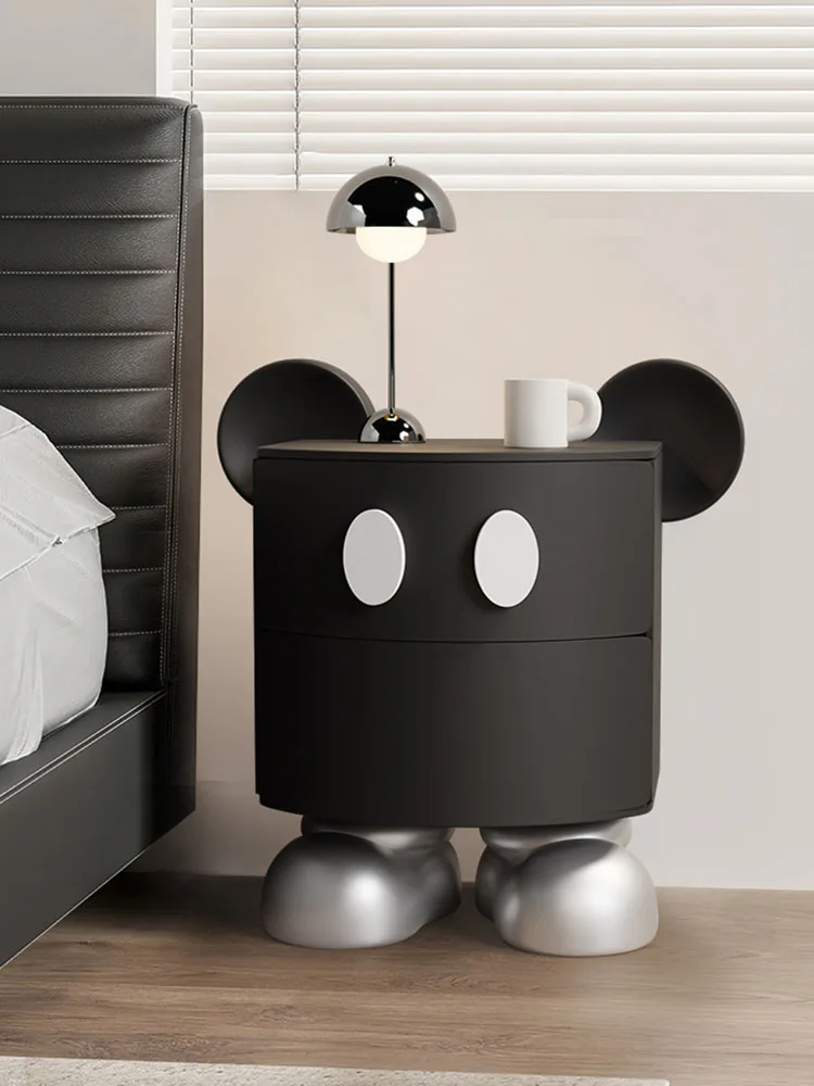 Cute Cartoon Nightstands for Home Living Room,Sofa Side Storage Cabinet,Comfortable With Drawers,Bedroom Bedside Table Furniture