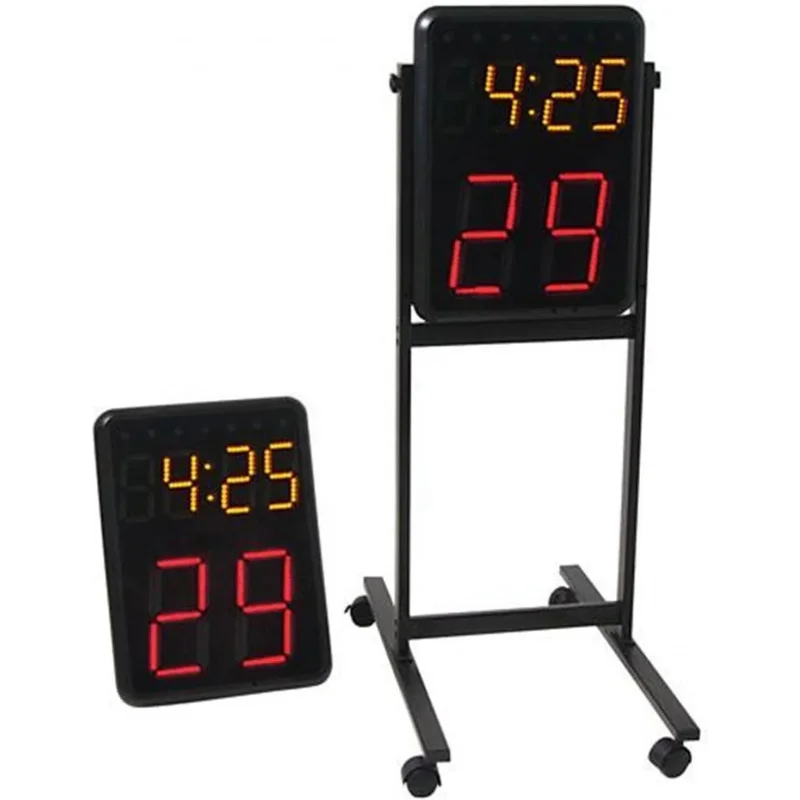 24-Second Wireless Shot Clock Sports Remote Controller Settable 0-99 Seconds Basketball Timing Games Court Equipment BLACK