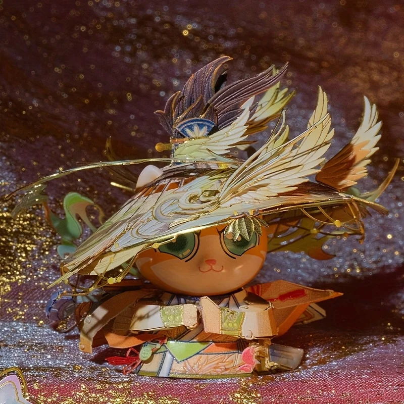 

MU Strange Color Cat Hero 3d Stereoscopic Metal Puzzle diy puzzle toy desktopoffice decoration, stress-relieving,colorful