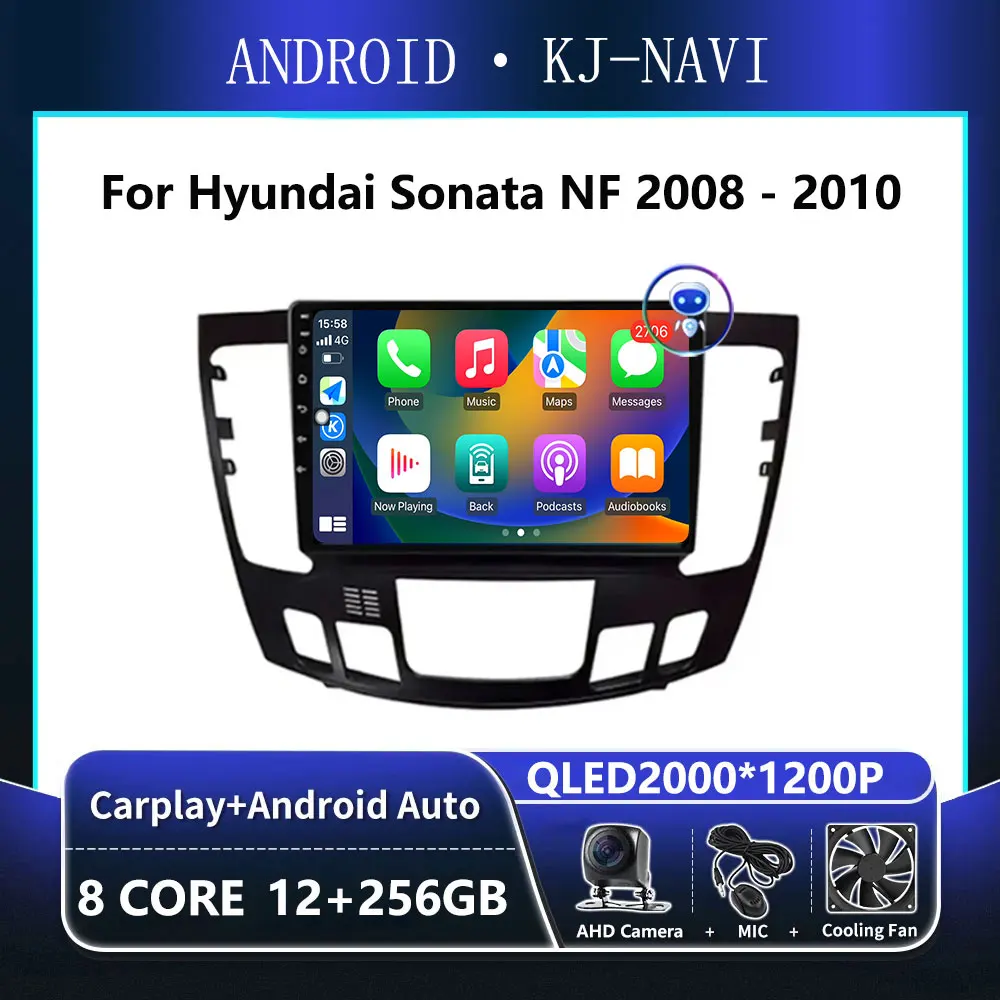 

Android 14 Carplay For Hyundai Sonata NF 2008 - 2010 Audio Stereo Car Radio Multimedia Player GPS Navigation 2 din 4G WIFI DSP