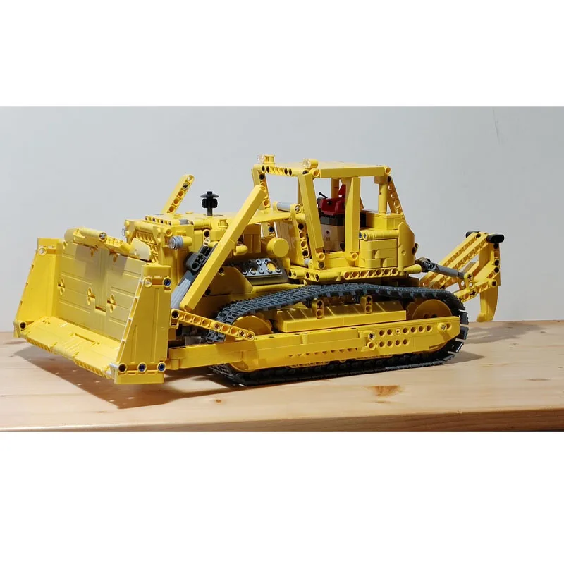 MOC-83756 Classic New Remote-Control Bulldozer Building Block Model, 1583Parts, Creative Birthday Toy Gift for Boys and Children