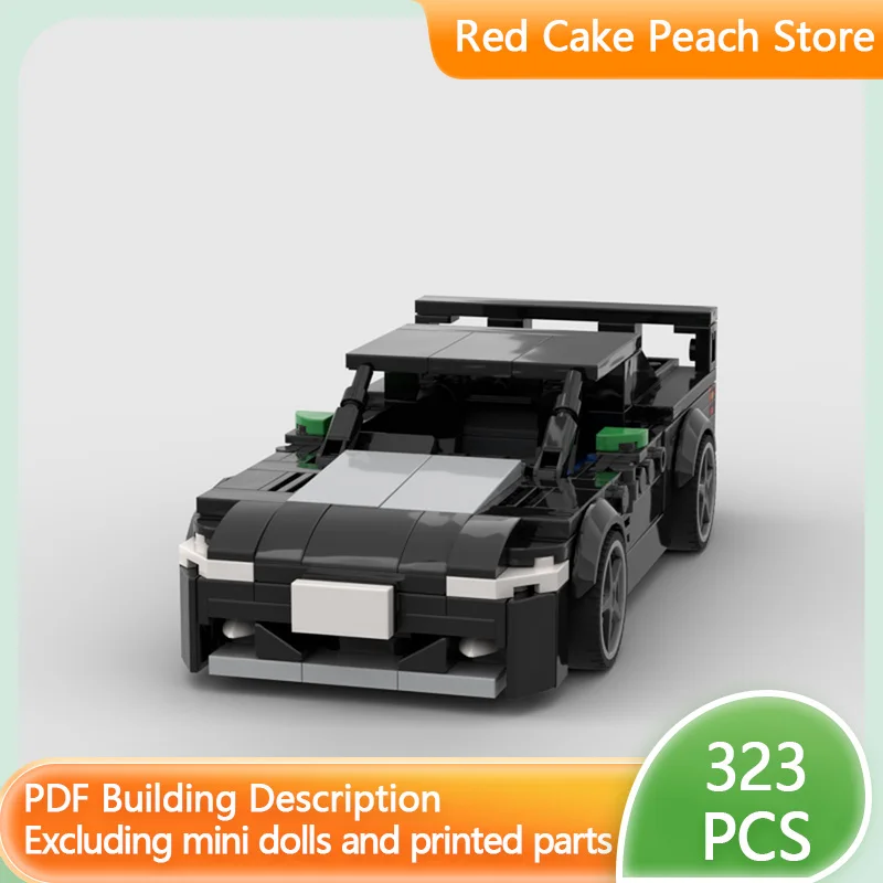 

Модель скоростного гоночного автомобиля MOC, строительные кирпичи S15, спортивный автомобиль для дрифта, модульная технология, детские праздничные подарки, сборка игрушек, костюм