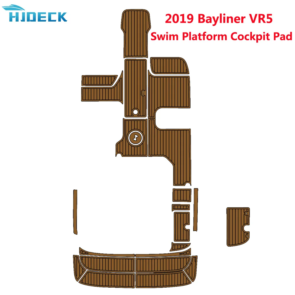 

2019 Bayliner VR5 Sheet Pad Foam Boat Marine Deluxe Flooring Mat Faux Teak Decking Yacht Customizable