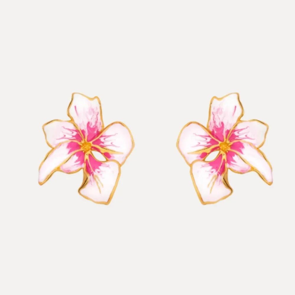 

Os Fashion New Fresh Sweet Drip Glaze Colorful Enamel Stud Earrings Unique Jewelry Gifts For Women