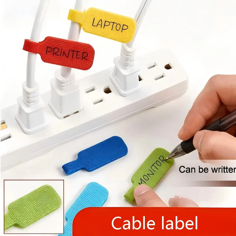 20/30/50 Colored Cable Ties for Cable Marking, Organization, and Identification, Durable and Easy to Use, Capable of Writing
