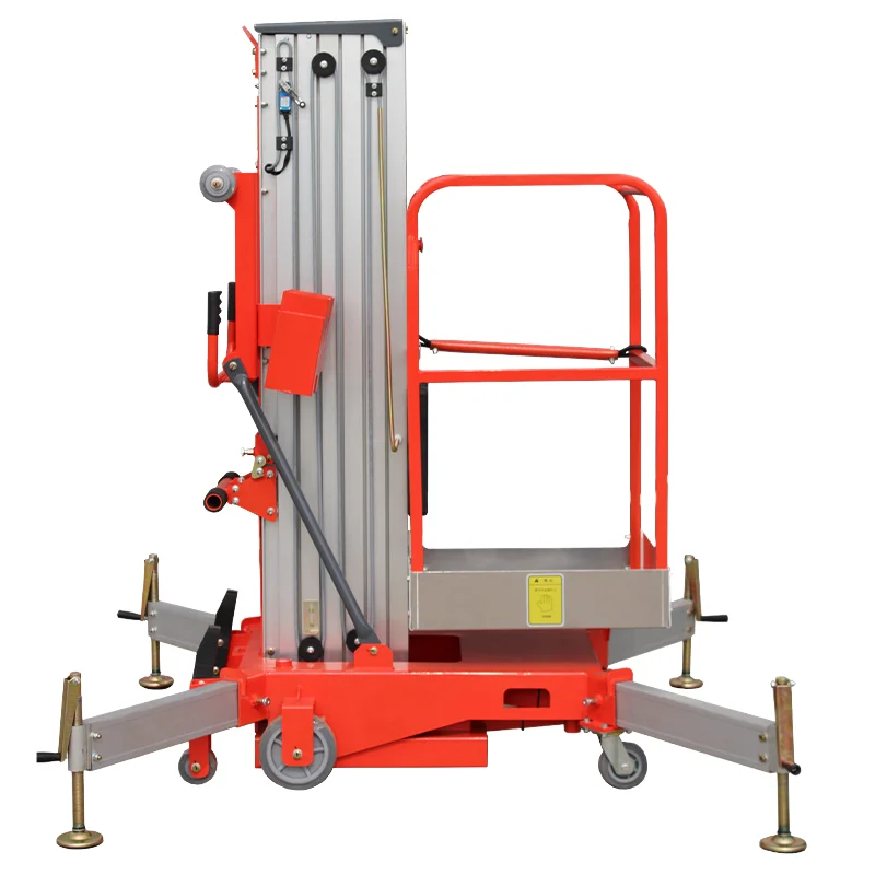 300kg Single Mast  Aluminum Alloy Electric Lifting Platform Elevator New Indoor Outdoor High-Altitude Lift Tables